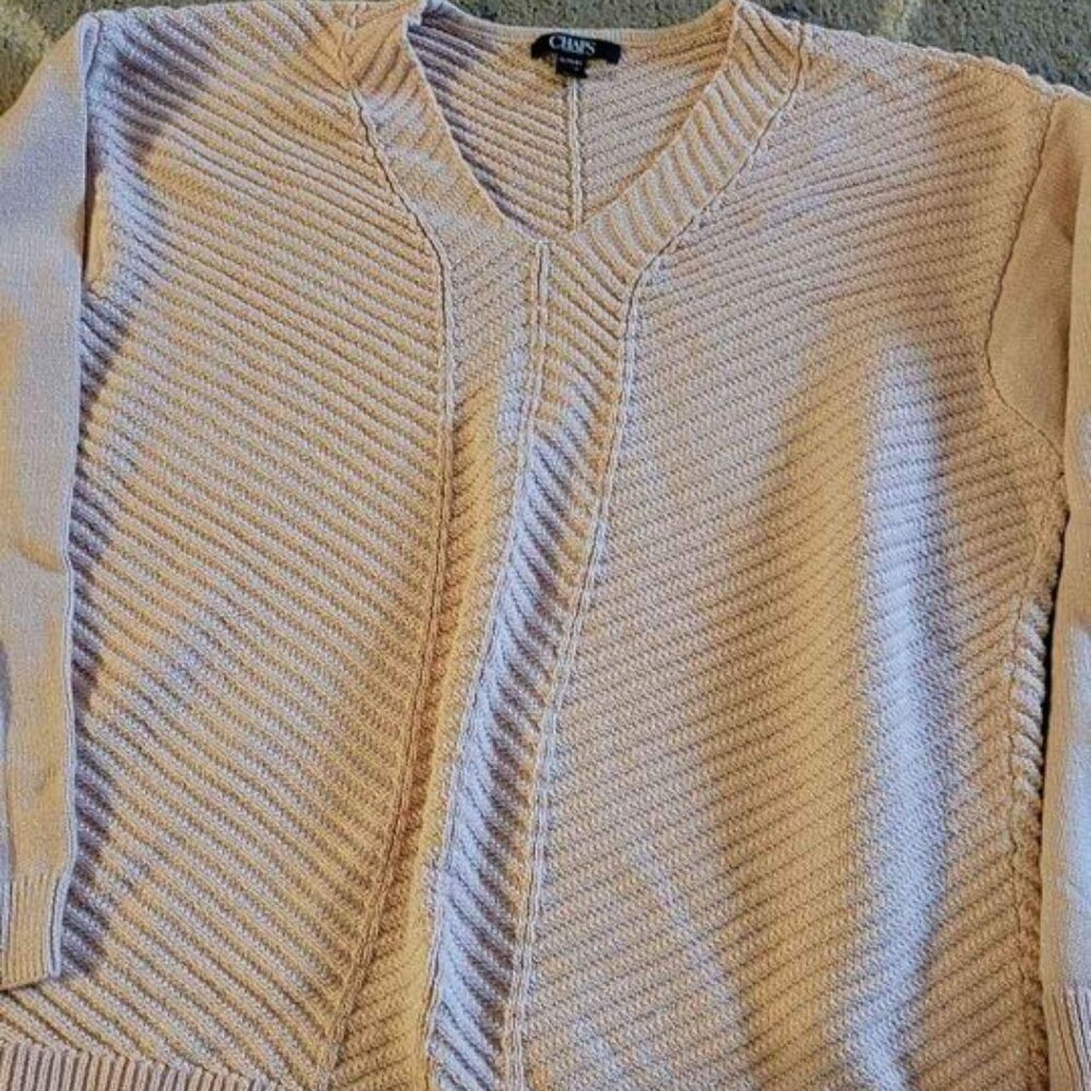 Womens Size XL Chaps Brand Pink Sweater
